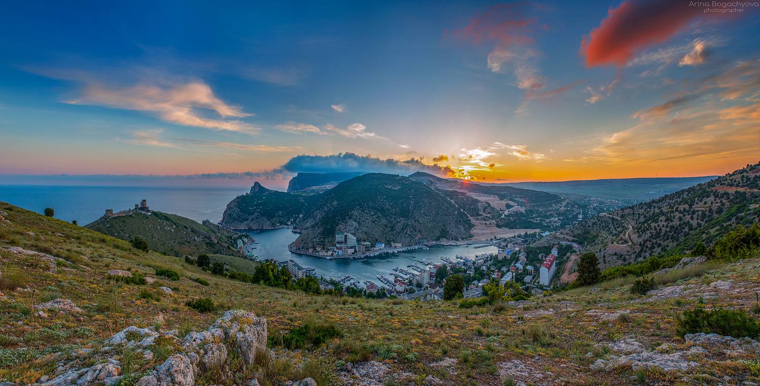 ***. Автор: Arina Bogachyova балаклава#крым#пейзаж#панорама, Arina Bogachyova