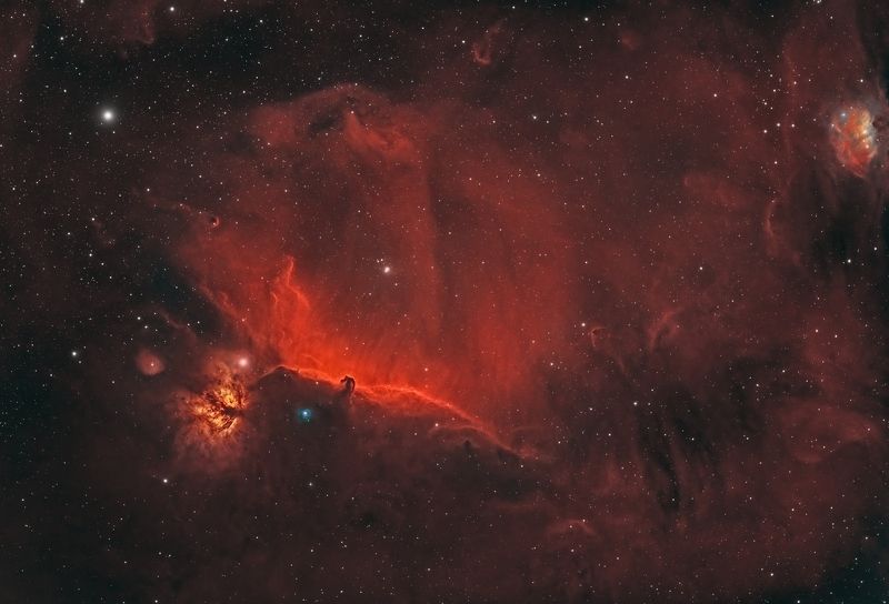 IC 434, NGC 2024 (Horsehead and Flame nebula)photo preview