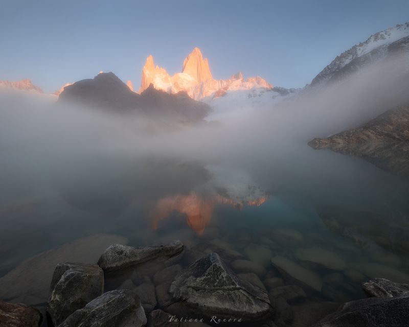 Рассвет. Laguna de los Tres. Fitz Royphoto preview