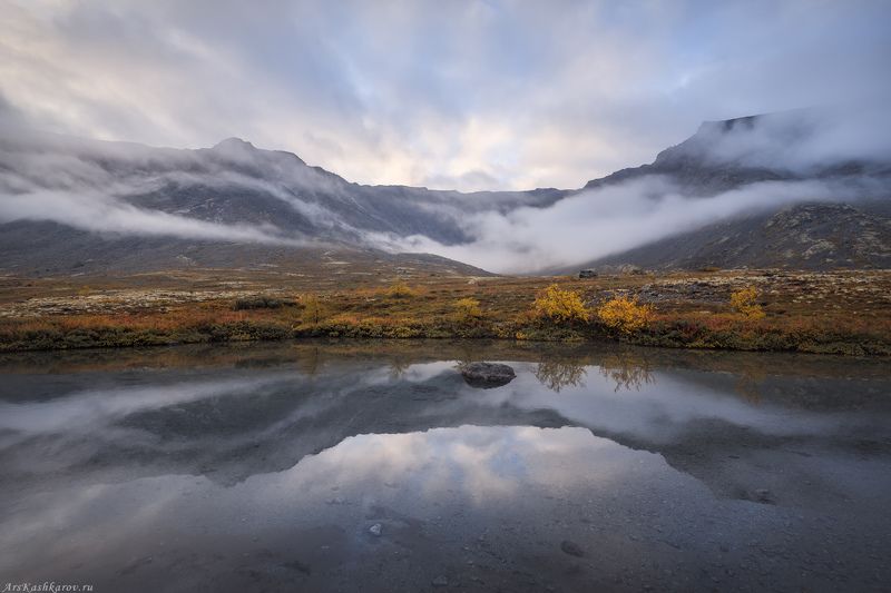 хибины, хибинские тундры, кольский полуостров, мурманская область, тундра, арктика, север, река малая белая, осень в тундре \