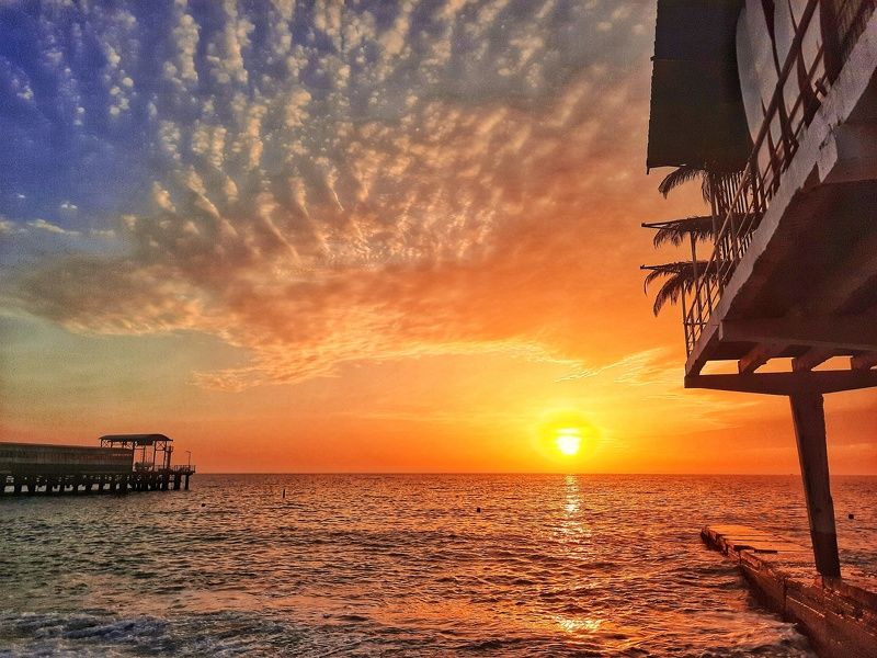 мобильное фото Закат и море.photo preview