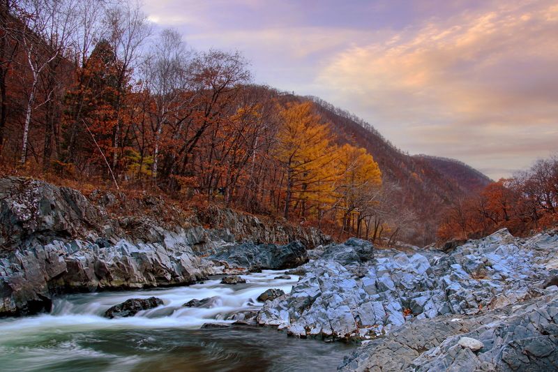 осень, вечер, ррудная Осенний вечерphoto preview