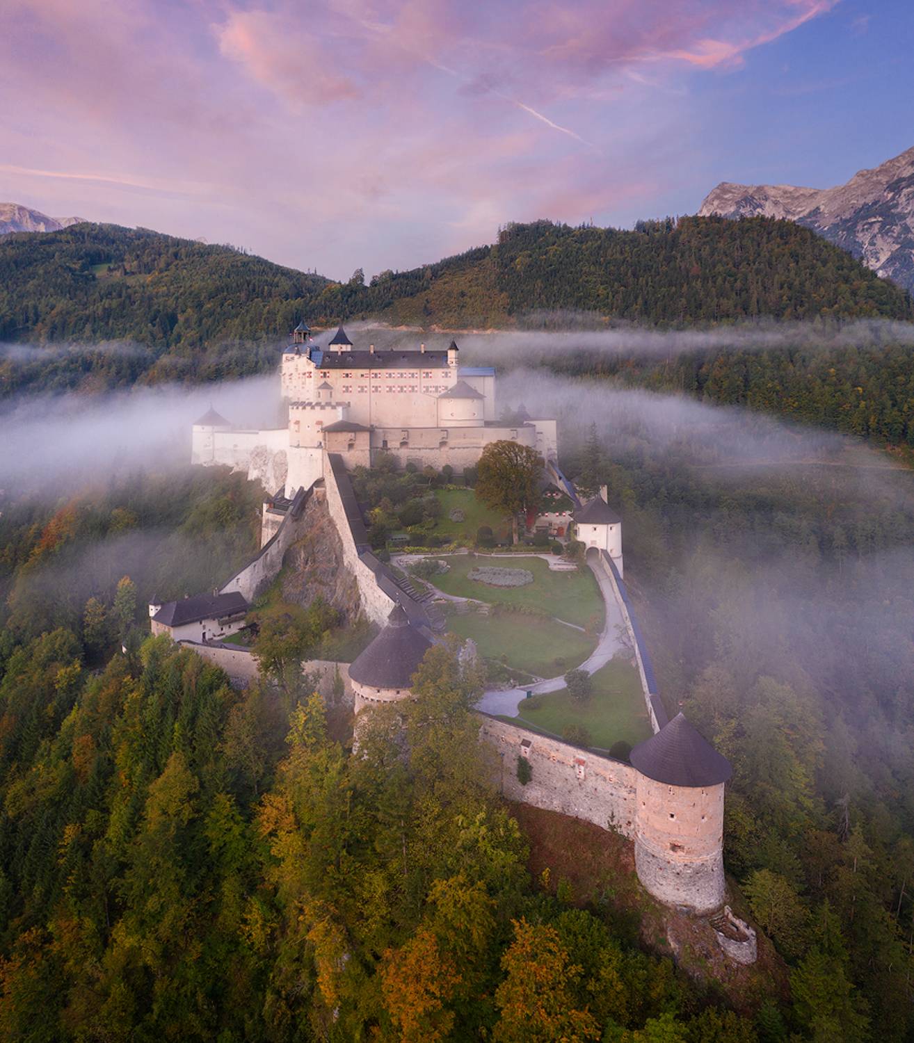 Austria. Hohenwerfen Castle. Автор: Alex Yurko austria, hohenwerfen castle, Alex Yurko