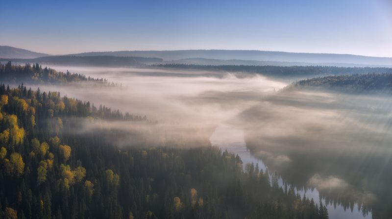 Туман над рекой Усьваphoto preview