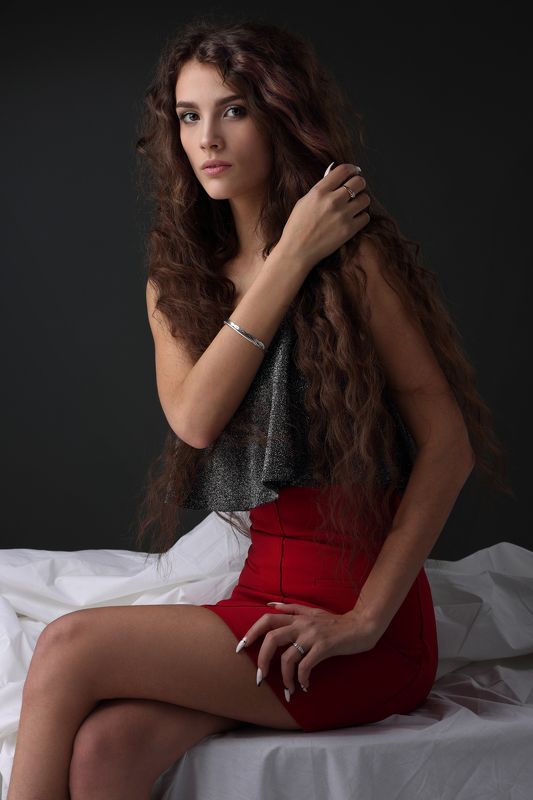девушка, красивая, стиль, волосы, модель, взгляд, мода, портрет, фигура. стройная, прическа, очарование ***photo preview