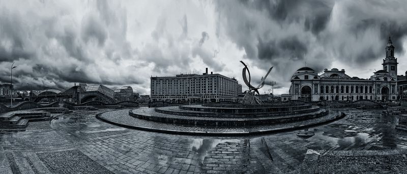 Хмурый город фото превью