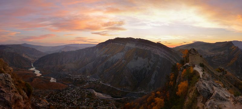 дагестан горный дагестан кавказ фототур горы гуниб Рассвет над Гунибомphoto preview