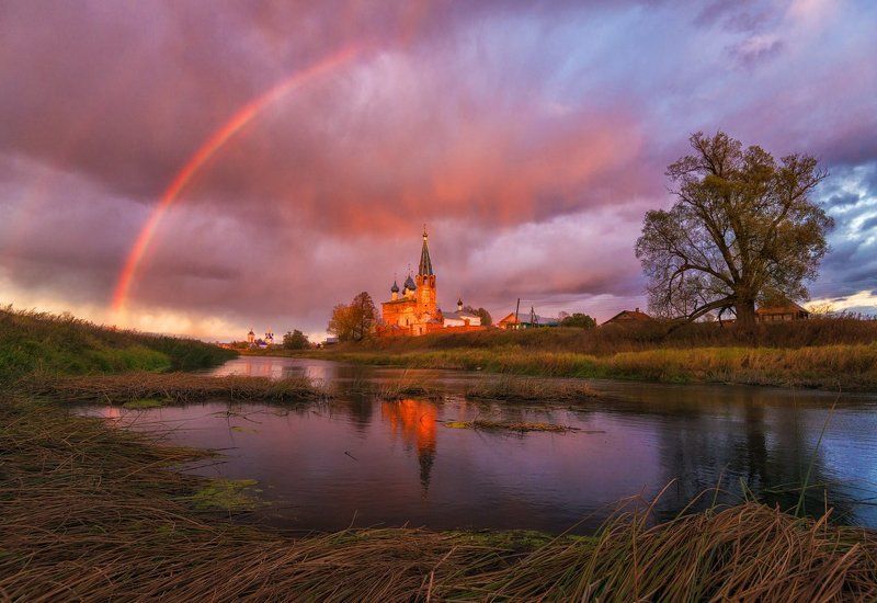 Дунилово, Ивановская область Фееричный закат в Дунилово.photo preview