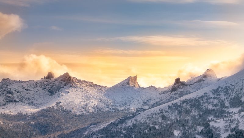 Сибирь, Ергаки, зима, горы, Siberia, Ergaki, winter, mountains, Зимние Ергакиphoto preview