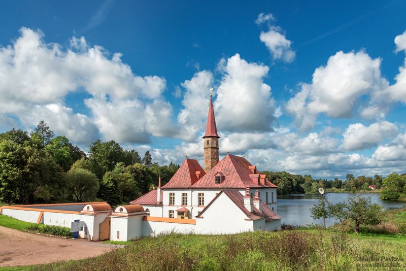 город, архитектура, пейзаж, приоратский парк, приоратский дворец, город гатчина, озеро \\\