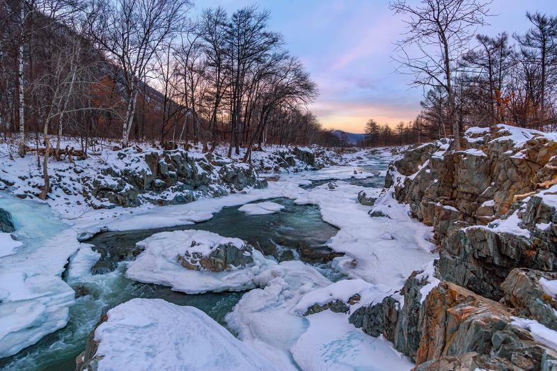 зима, вечер, р.рудная Зимний вечерphoto preview