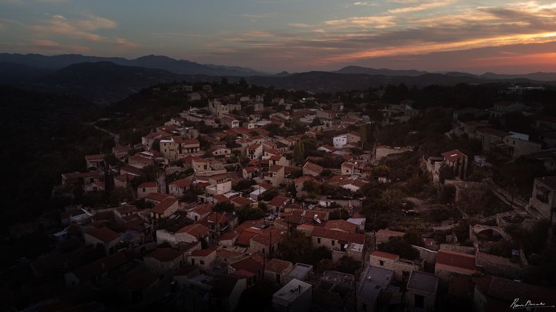 cyprus, lofou, aero, drone photo Lofou Villaga, Cyprusphoto preview