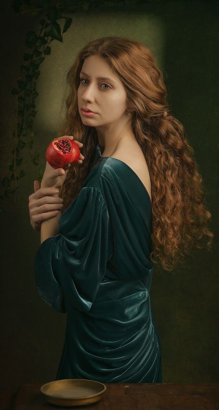 preraphaelite, beauty, fineart, pictural, painterly Proserpinephoto preview