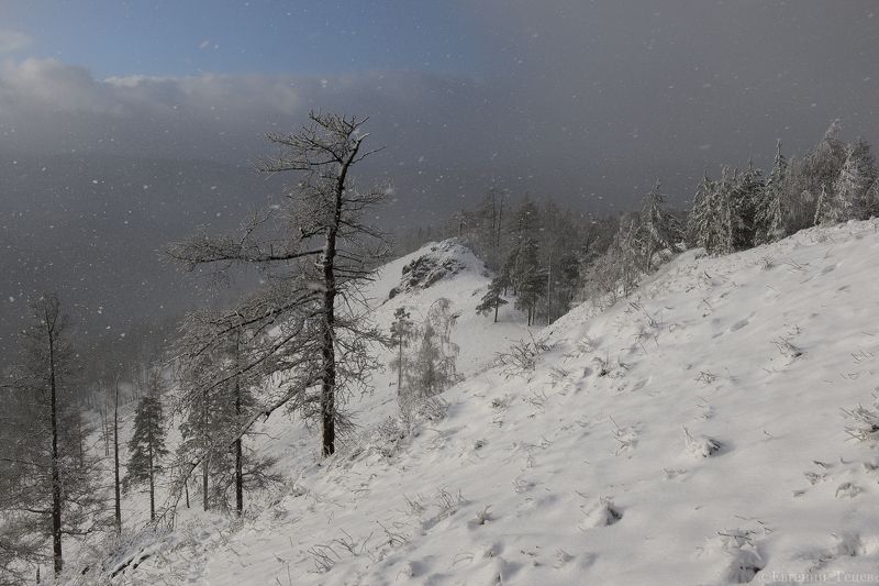 пейзаж, горы, урал, снег, пурга Белый пленphoto preview