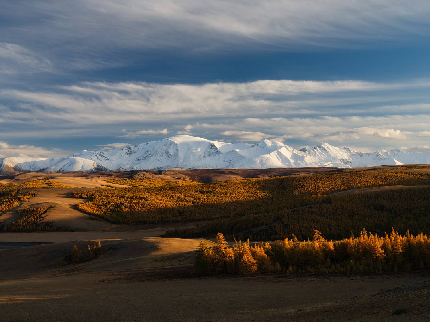 тыва, tuva, сентябрь, золотая осень, горы, закат, Леонтьев Константин