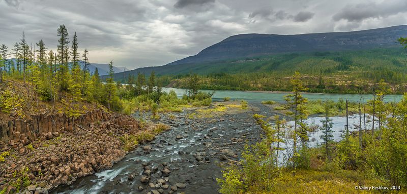 ночь полярного дня, плато путораны, река, яктали, владимир коваль Ночь полярного дня над Якталиphoto preview