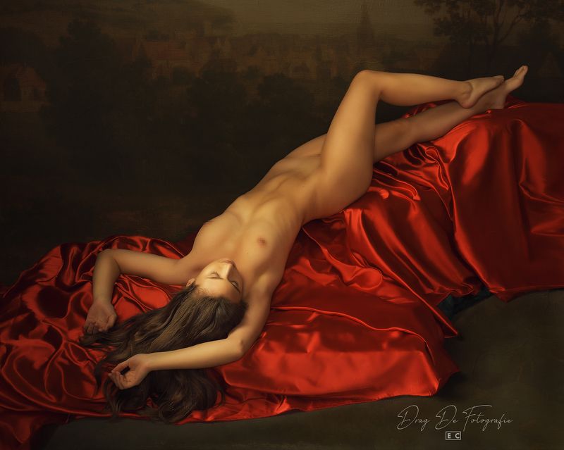 fineart, pictural, baroque, canvas, beauty, dragdefotografie, eliancoman, painterly Sleeping Venusphoto preview