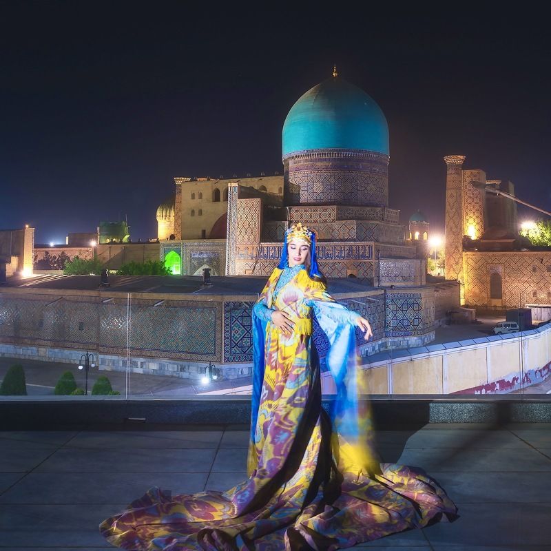 Самарканд. Вид на Голубую мечеть.photo preview