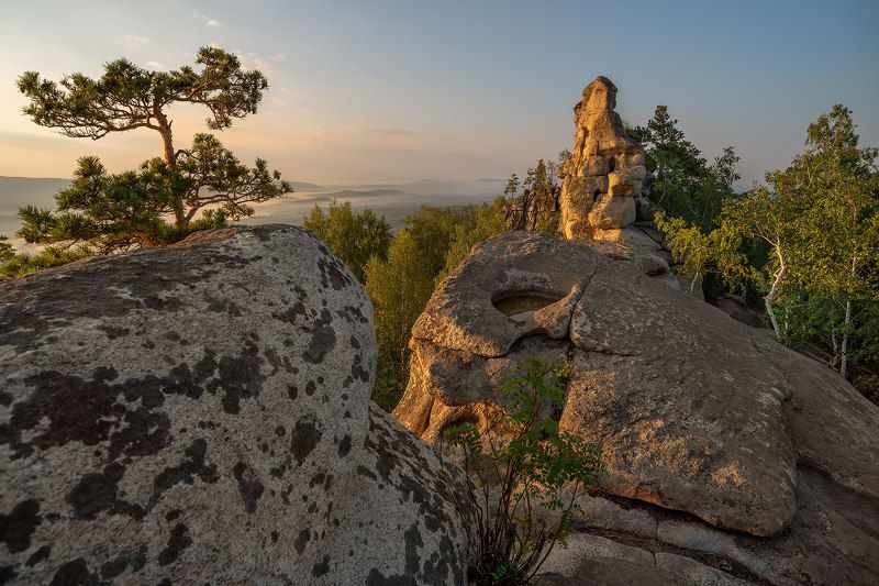 пейзаж, рассвет, утро, шихан, аракуль, урал, природа, лето, тишина Теплые камниphoto preview