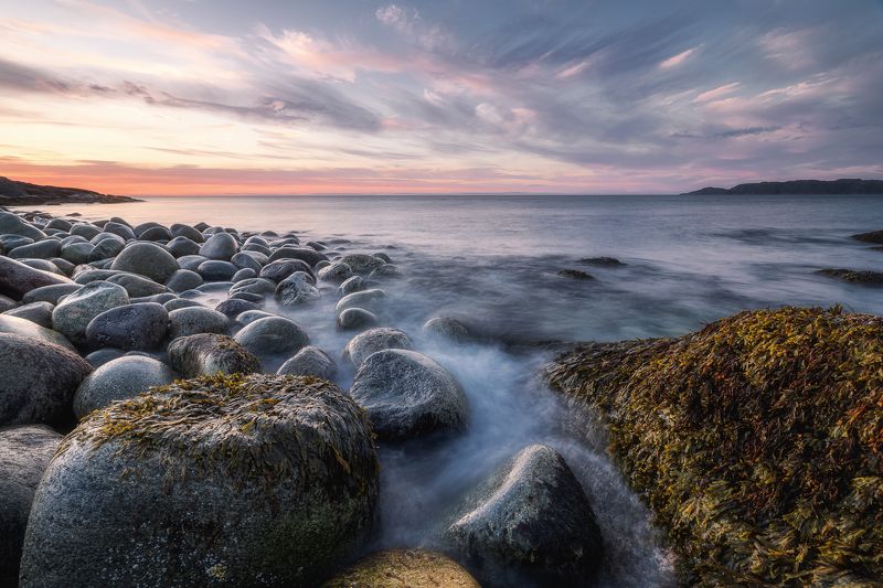 закат море териберка баренцево кольский природа пейзаж sunset sea teriberka barents kola peninsula nature landscape Закат на Беренцевом мореphoto preview