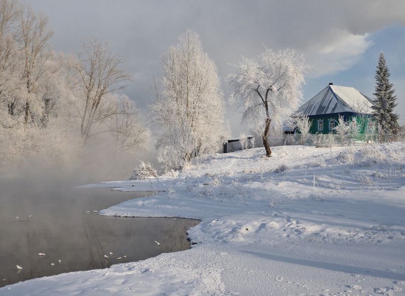 сибирь, кузбасс, томь, мыски, снег, зима, мороз Морозный денёкphoto preview