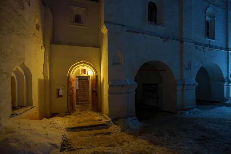 ферапонтово, зима, вечер Тепло и холодphoto preview