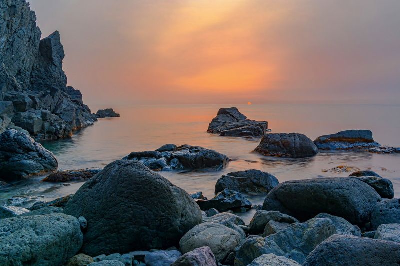 осень, море, клоково, дымка, восход Дымчатый восходphoto preview