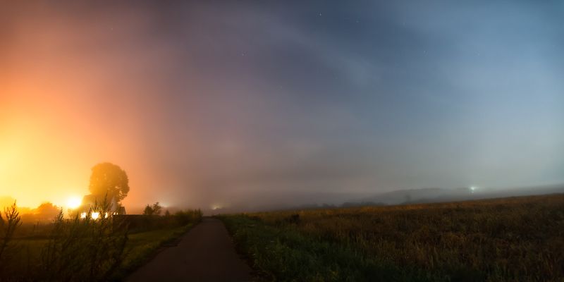 Туман в деревнеphoto preview