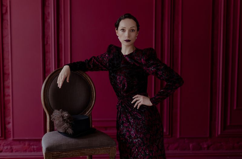 женский портрет, стилизованная съемка photo preview