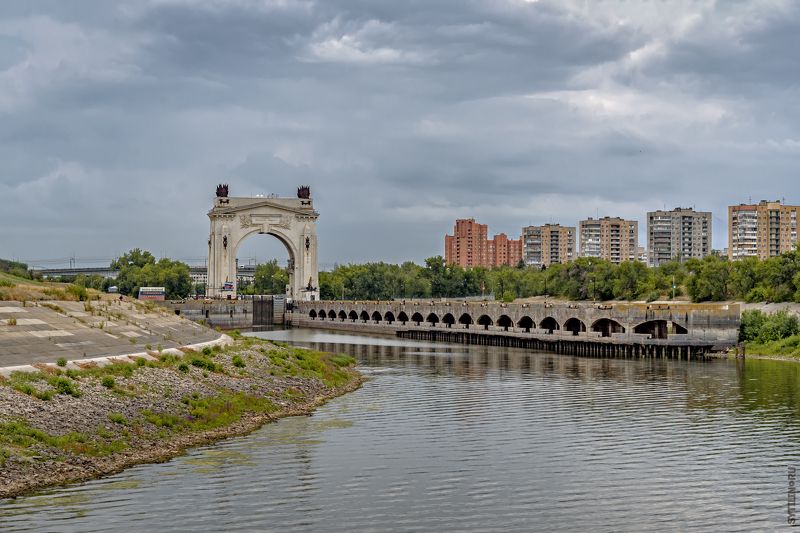 Первый, шлюз, Волго-Донской, судоходный, канал, имени, Волгоград, достопримечательность, красноармейский район, волга, река, речной, социализм Первый шлюз Волго-Донского судоходного канала имени В. И. Ленина. Волгоград.photo preview