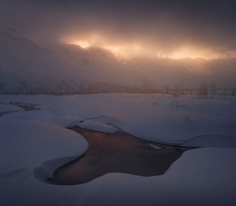 север, кольский, зима, хибины, малый вудъявр, малыйвудъявр, фототур Метель на озере Малый Вудъяврphoto preview