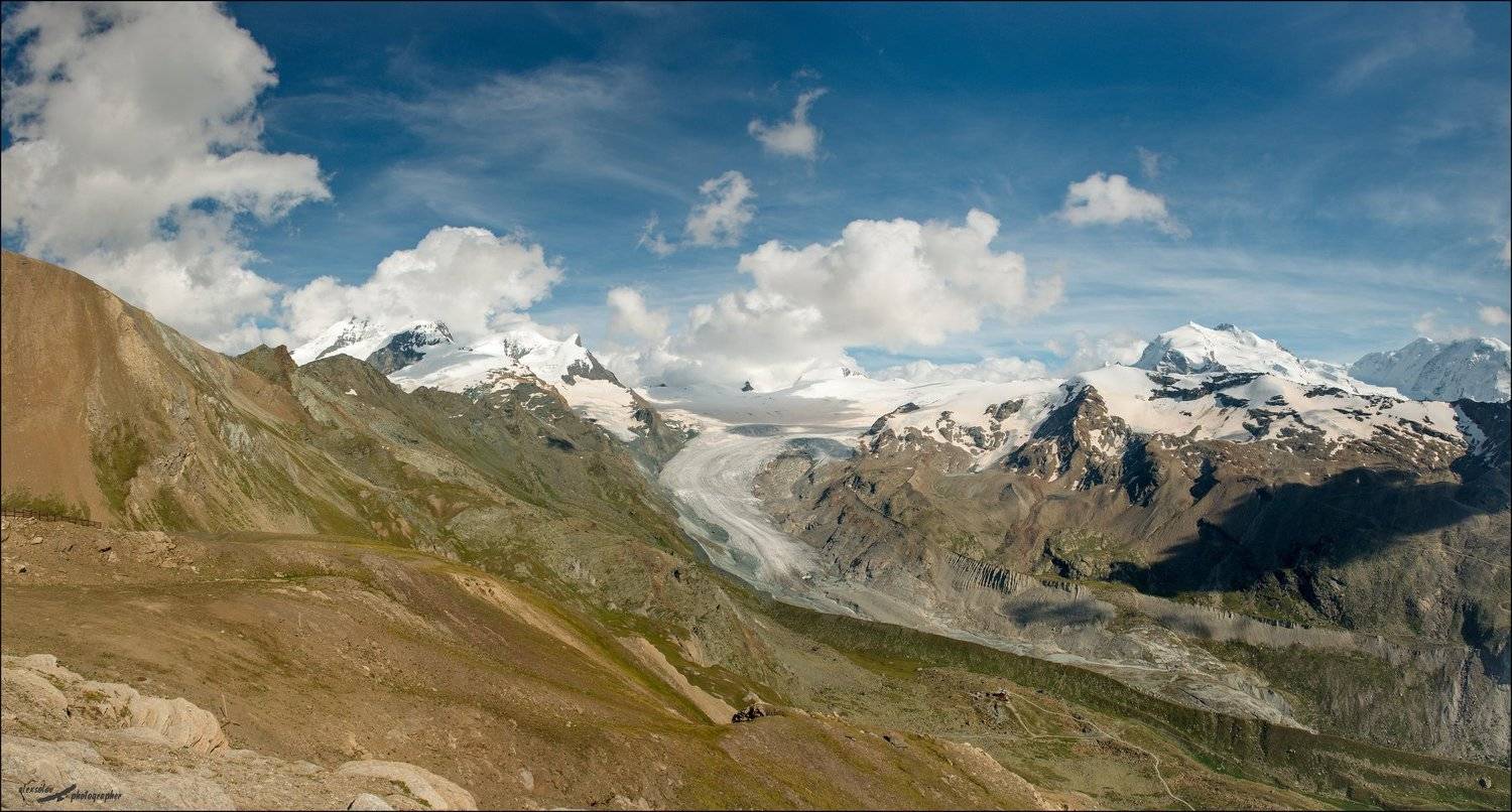 Langflue Gletscher. Автор: Александр Альпы, Швейцария, Ледник, Александр