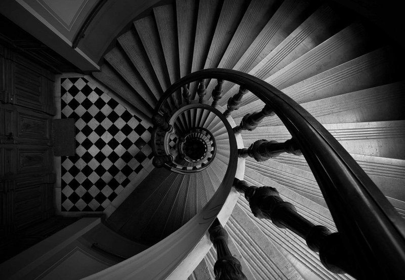stairs, stockholm, sweden, patryk, ignacak bw ***photo preview
