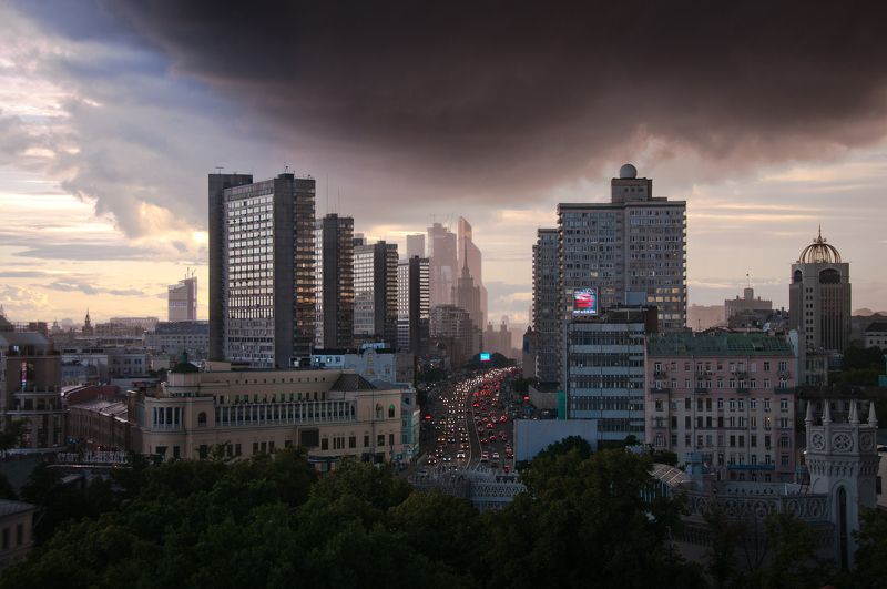 Москва, Арбат, Шторм, Свет photo preview