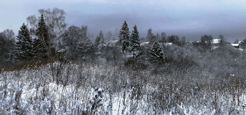 зима,покров. Зимний монохром.photo preview