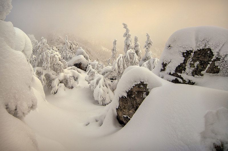 снег, сугробы, зима, пейзаж, мороз, таганай, урал Страна Пломбирияphoto preview