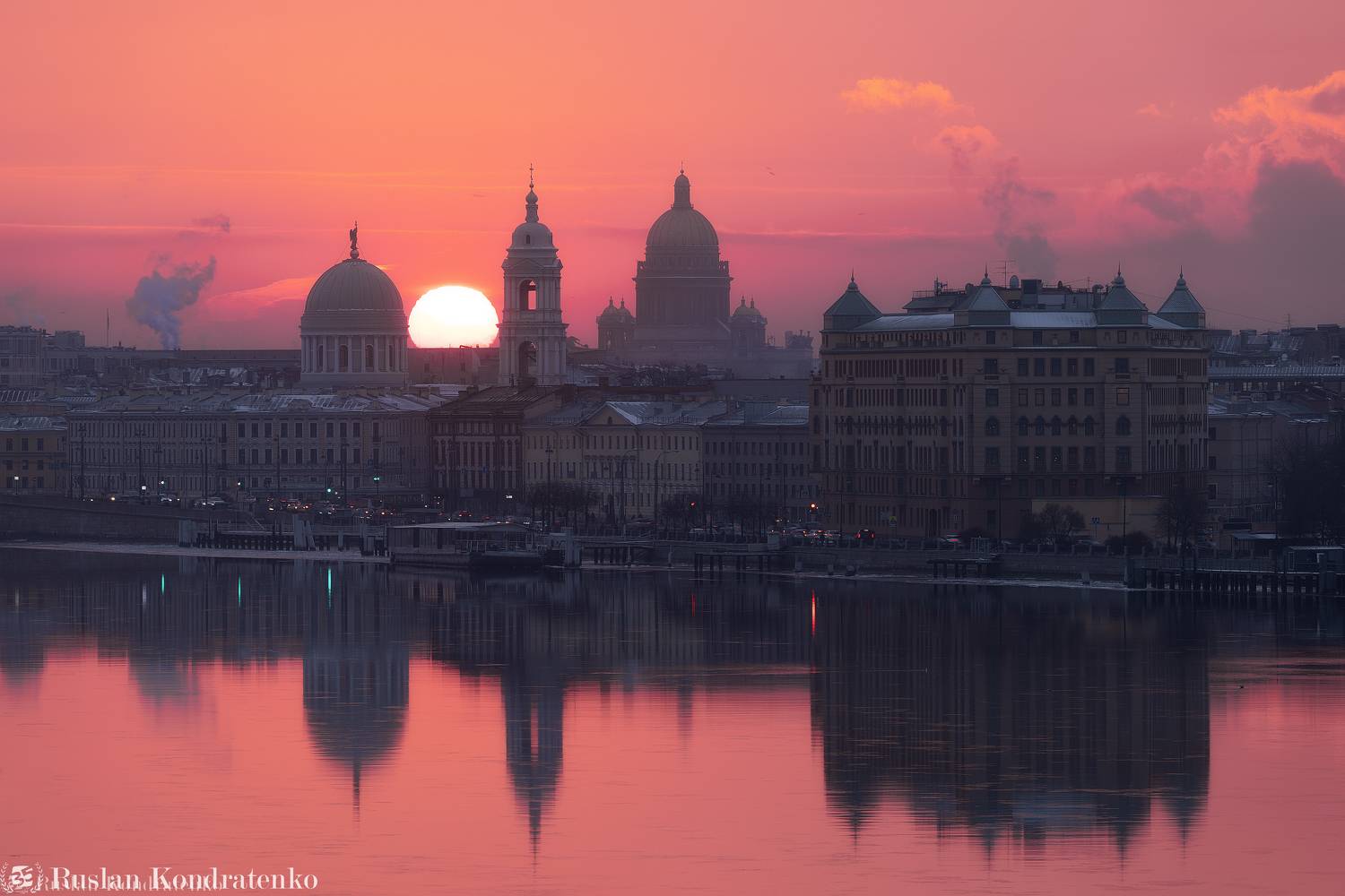 санкт-петербург, рассвет, прострел, исаакиевский собор, исаакиевский, церковь, екатерининская церковь, Кондратенко Руслан