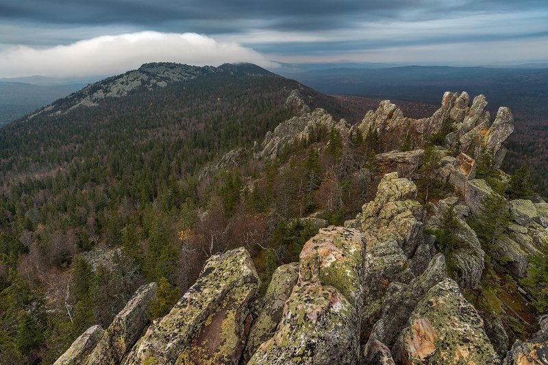 горы, скалы, камни, пейзаж, природа, лес, гора, урал, таганай На гребнеphoto preview