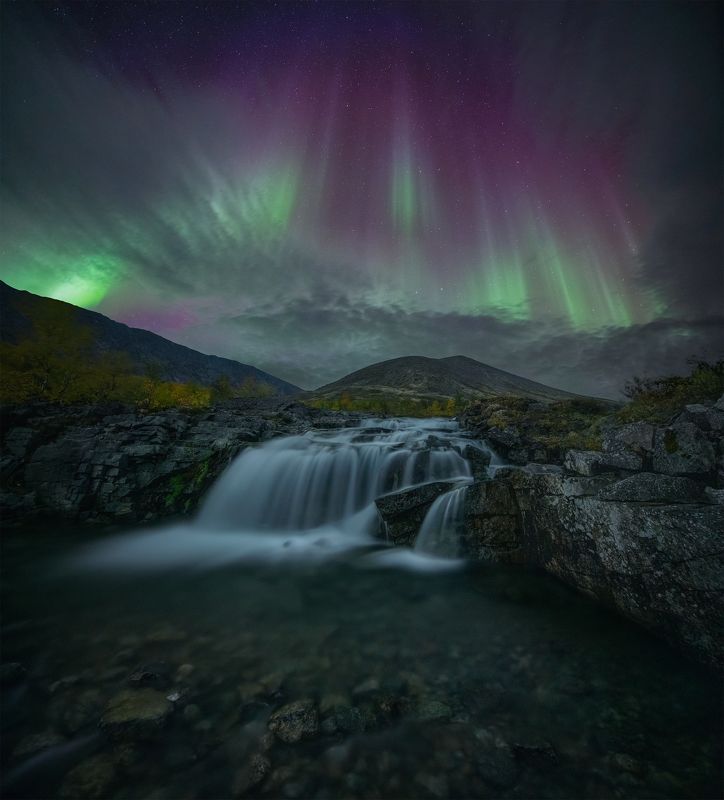 Горный водопад.photo preview