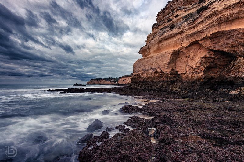 рассвет, океан, португалия, portugal Суровый португальский пляж фото превью