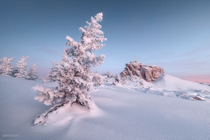 зюраткуль, южный урал, горы, зима, урал, рассвет Зюраткульphoto preview