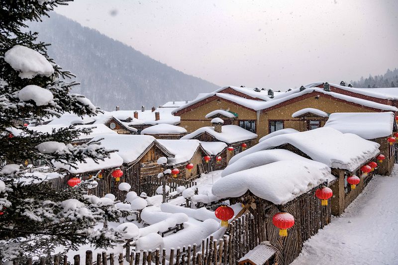 Snow village, Chinaphoto preview