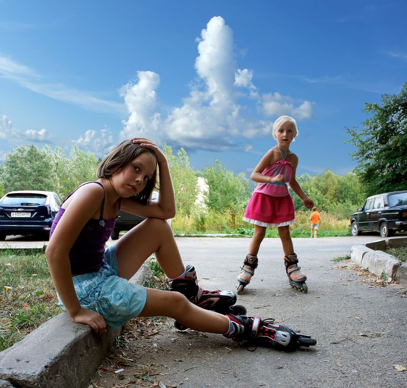 облака Лето,дети,облака.photo preview