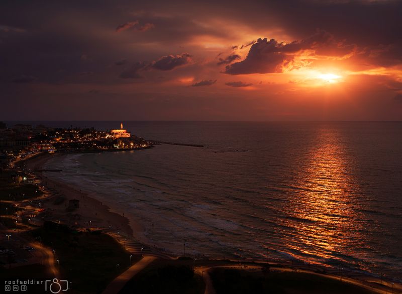 Tel Aviv, Israel, sunset, city, cityscape, urban Jaffa, Tel Avivphoto preview