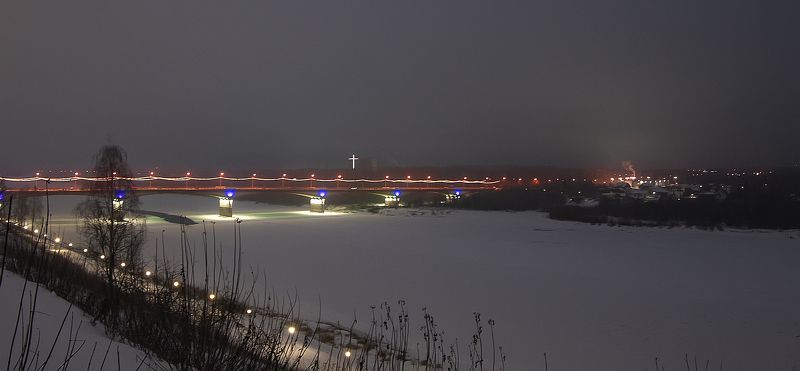 утро, мост, река вятка, ноябрь Старый мостphoto preview