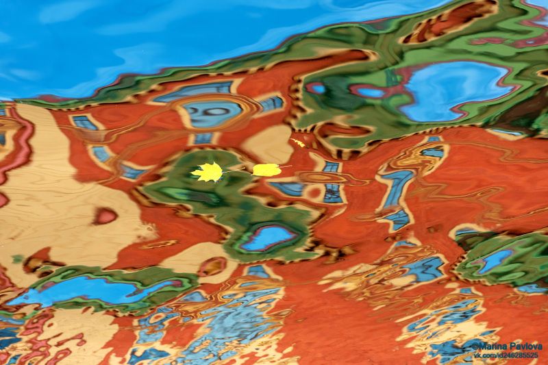 абстракция, акваабстракция, акваграфика, отражение на воде, парейдолия, канал грибоедова, санкт-петербург, петербургские акварели Осенний призрачный мир канала Грибоедова. Акваабстракцияphoto preview