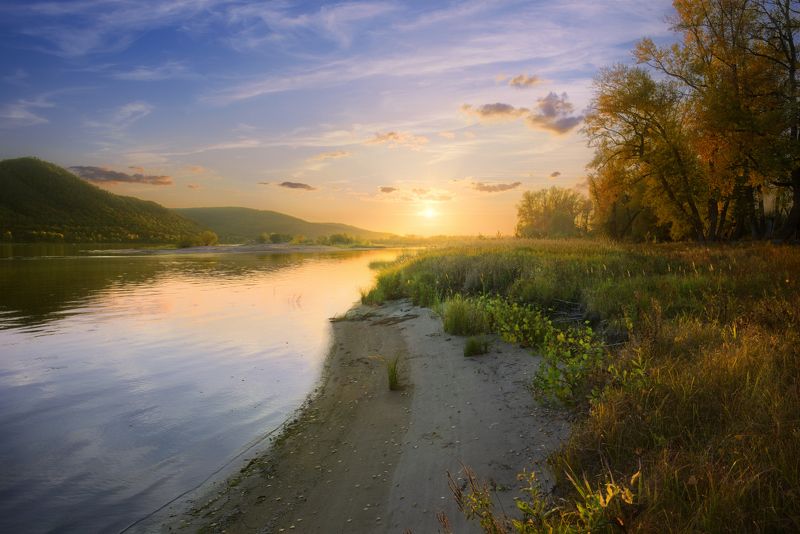 Садилось солнце.photo preview
