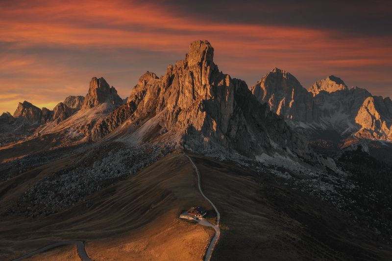 dolomites, доломитовые альпы, доломиты, тре-чиме-ди-лаваредо, италия, italy, passodigiau, giau, южный тироль, альпы Над перевалом Джао.photo preview