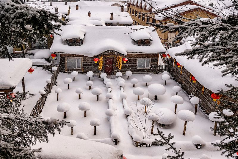 Snow village, Chinaphoto preview