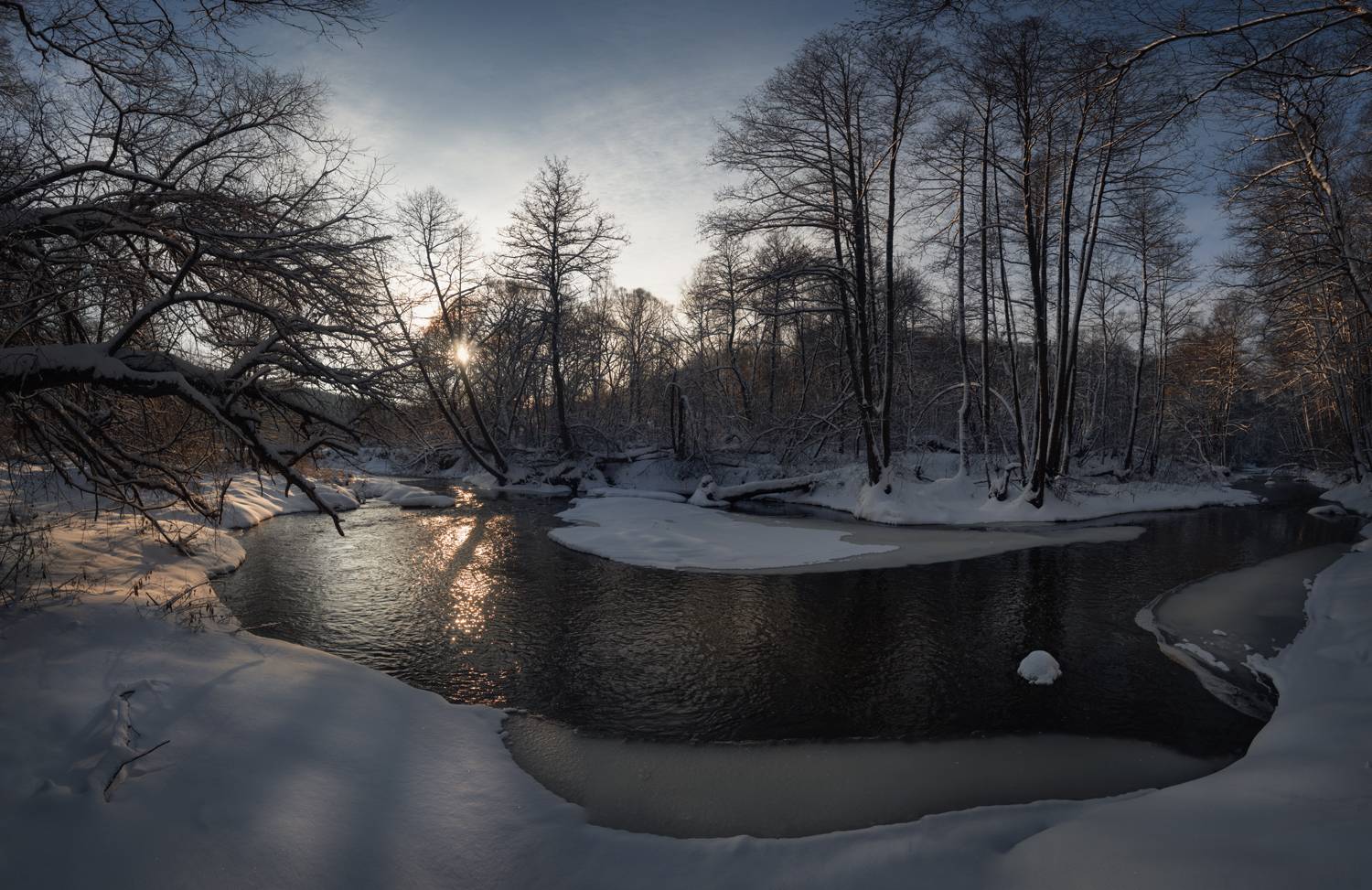 река, свет, утро, природа, тульская обл., Баранов Олег